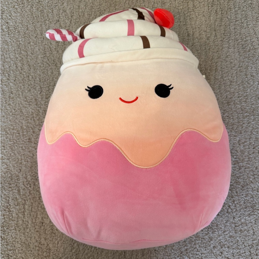 14inch Elisabetha the Sundae Cherry Float Squishmallow plush toy